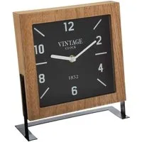 Atmosphera Créateur d'intérieur Uhr Dekorative Uhr auf Ständer, braun und schwarz