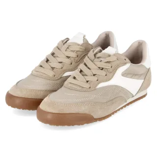 Bullboxer Low Sneaker - Gr. 36 - Taupe - Synthetik, Leder & Textil