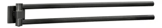 Fackelmann New York 2er Handtuchstange 5x6,5x47cm schwarz, 86728 86728