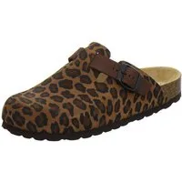 AFS-Schuhe 290093 Clogs Pantolette für Damen aus Leder mit Fußbett, Hausschuhe Made in Germany