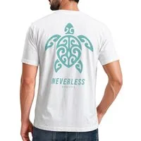 Neverless Print-Shirt Herren T-Shirt Backprint - Beach Design Honolulu Turtel - mit Print