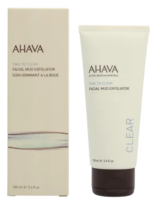 Ahava Time To Clear Facial Mud Exfoliator 100ml.