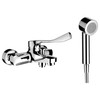 LAUFEN Wannenarmatur Citypro Liberty Kunststoffschlauch 1600 mm Handbrause chrom HF500962100694