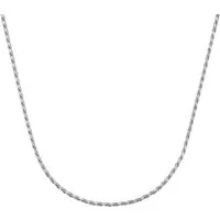 GIORGIO MARTELLO MILANO Silberkette diamantierte Kordelkette, Silber 925