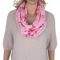 MIRROSI Loop Damen Schal mit Tollem Muster Weich aus 100% Viskose, Schlauchschal, (ca.160x48cm, zweimal um den Hals wickelbar), Damen Halstuch Stola ideal für Frühling,Sommer, Herbst