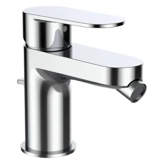 LAUFEN Bidetarmatur Festauslauf Ausladung 105 mm mit Ablaufventil chrom H3415110041111