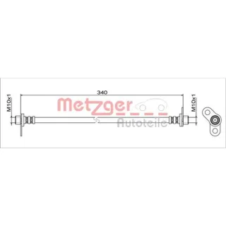 Metzger Bremsschlauch hinten rechts Mitsubishi Asx Eclipse Outlander 4111745