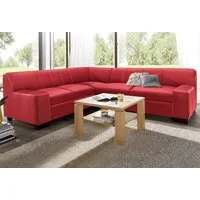 DOMO collection Ecksofa Norma Top, elegant und modern, flache Armlehnen, L-Form, wahlweise mit Bettfunktion