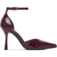 DeeZee Deezee Damen High Heels Burgund DeeZee-CEO-LS6049-10 Burgund High-Heel-Stiefel