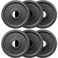 GORILLA SPORTS Hantelscheibe, 30 kg, (6-tlg)