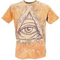 Guru-Shop T-Shirt Mirror Herren T-Shirt, Yoga Shirt -.. Goa Style, Festival, alternative Bekleidung