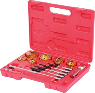 KS Tools Universal Ventilfräser-Satz zur Ventilsitzbearbeitung, 12-tlg - 150.3570