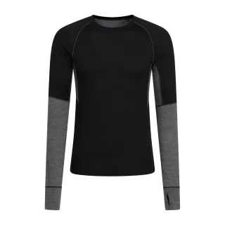 Mountain Warehouse - "Ultra" Base Layer Oberteil Rundhalsausschnitt für Herren (Schwarz)