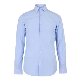 Boss - Formelles Hemd für Herren, Punkt Kragen, Langärmlig (Pastellblau)