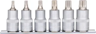 KS Tools 1/2" Bit-Stecknuss-Satz XZN, 6-tlg, M5-M14 - 911.1349