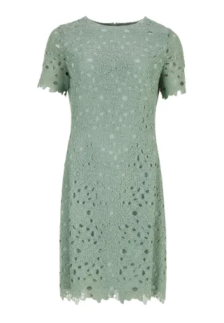 SWING - Gerades Etuikleid aus Spitze soft green - Gr. - 36