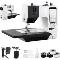 AKKEE Nähmaschine Haushaltsnähmaschine Multifunktionale Mini-Handnähmaschine, 38 Nähmodi