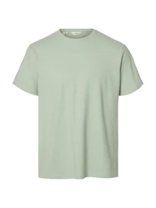 Selected - T-Shirt - Slhadam grün - Gr. - XL