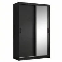 Beautysofa Kleiderschrank HELA moderner Kleiderschrank mit Spiegel (Schiebetürenschrank mit Kleiderstange und Regalböden, Schrank für Schlafzimmer, Flur & Ankleidezimmer) wahlweise ohne oder mit Schubkasteneinsätzen