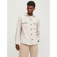 Jack & Jones Langarmhemd JJEBRADLEY OLLIE OVERSHIRT LS NOOS mit Brusttaschen