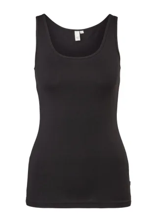 Q/S designed by - Slim fit: Basic Tanktop schwarz - Gr. - L