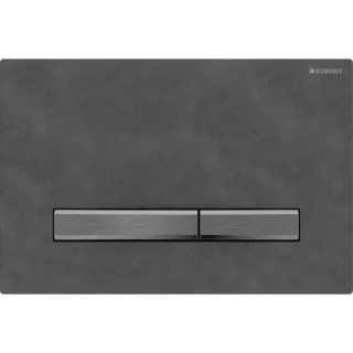 Geberit Betätigungsplatte Sigma50, für 2-Mengen-Spülung schwarzchrom, Mustang Schiefer, 115671JM2 115671JM2