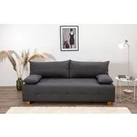 OTTO home Schlafsofa Bella, B: 196 cm, Liegefl. 145x196 cm, Bettfunktion, Bettkasten & 2 Armlehnenkissen, Federkern