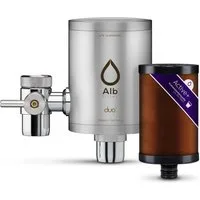 Alb Filter Wasserhahnfilter Duo Active Plus Trinkwasserfilter, reduziert Schadstoffe, gegen Bakterien, Kalkreduktion, Made in Germany