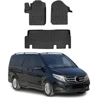 OMAC Auto-Fußmatten für Mercedes Vito W447 2014-2025 Automatte TPE (3 St), für Mercedes Vito W447 2014-2025 Mercedes Vito W447 2014-2025, Antirutsch,Wasserfest,Einfache Installation