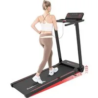 CITYSPORTS Laufband Heim-Laufband mit Steigung (Mit Toolkit, Schmiermittel), Klappbares Laufband bis 12 km/h mit APP walking jogging pad