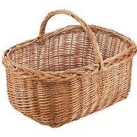 Kobolo Einkaufskorb Geflochtener Weidenkorb Korb Shopper LEON, aus Weide