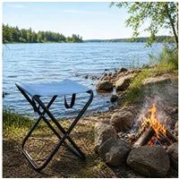 Mojawo Armlehnstuhl Camping Klapphocker Fußhocker Hocker Outdoor klappbar tragbar 30xH60cm