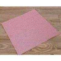 matches21 HOME & HOBBY Platzset Textil Stoff Serviette rot kariert 45x45 cm, (1-St)
