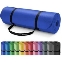 TRESKO Gymnastikmatte rutschfest mit Tragegurt Sportmatte gepolstert, Yogamatte Gymnastikmatte Dick Fitnessmatte