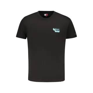 Tommy Hilfiger Schwarzes Baumwolle Herren T-Shirt