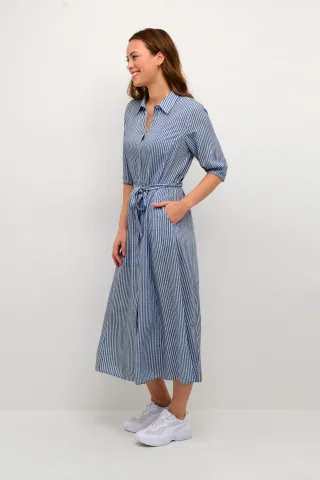 Kleid Feminine blue white