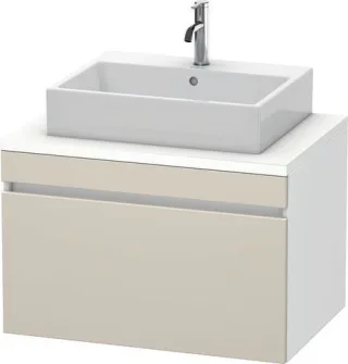 Duravit DuraStyle Konsolenwaschtischunterbau wandhängend Taupe & Weiß Matt 800x548x512 mm - DS531209 DS531209118