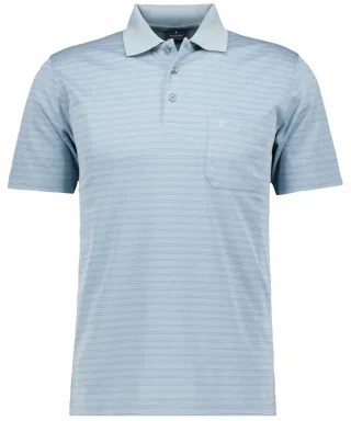 RAGMAN - Softknit-Polo fineliner minze - Gr. - 3XL