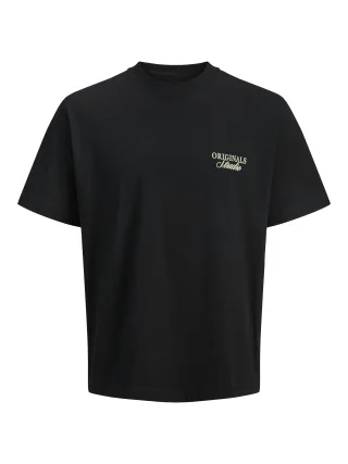 JACK&JONES - JORNORREBRO TYPO TEE SS CREW NECK SN JNR Black - Gr. - 176