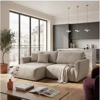 Muffo Ecksofa Bella mit Schlaffunktion Easy-Clean, mit Schlaffunktion und Bettkasten 230x165 cm, mit Armlehnen und Stauraum