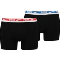 PUMA Boxershorts MEN MULTI LOGO BOXER 2P (2er Pack) Komfortbund