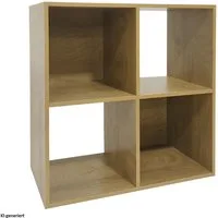 HTI-Line Bücherregal Regal Thekla 6060, Stück, Standregal Bücherregal Raumteiler 4 Regalfächer