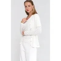 Passioni 2-in-1-Strickjacke Twinset mit Strukturmuster Relaxed Fit