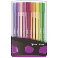 STABILO Faserstift STABILO Pen 68 Filzstift - 1 mm - 20er ColorParade anthrazit + pink