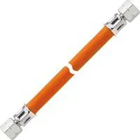 Mitteldruck-Schlauchleitung Gas, 3 Meter orange, bis 10 bar, Gummi mit Textileinlage