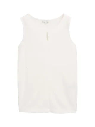 Tom Tailor - Top mit Cut-Out-Detail whisper white - Gr. - M
