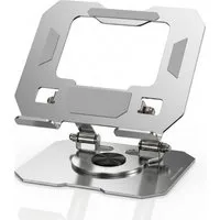 StellarLuma Tablet-Halterung Tablet Halterung für iPad, Android Tablets Smarpthones 360Grad drehbar, (bis 13 Zoll, 1-teilig, Lieferumfang: 1x Tablet-Halterung, 360° FLEXIBILITÄT: Drehbar, höhenverstellbar & kompakt faltbar)
