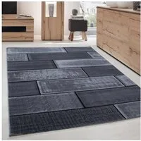 Carpettex Designteppich Steindesign, Läufer, Höhe: 6 mm, Kurzflor Teppich Wohnzimmer Abstrakt Kariert Design Pflegeleicht
