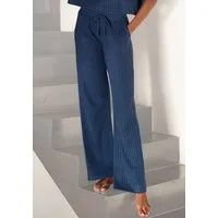 LASCANA Homewearhose -Lounge-/Strickhose mit weitem Bein und seitlichen Taschen, Loungewear