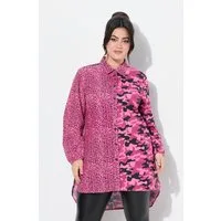 Angel of Style Longbluse Longbluse Straight Fit farbiger Leo und Camouflage